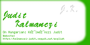 judit kalmanczi business card
